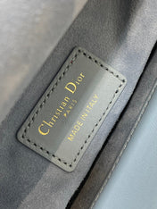 LADY MINI BAG 17 IN CERULEAN BLUE LAMBSKIN