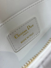 FLAP BAG 18 WHITE QUILTED ALLOVER CALFSKIN