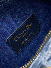 GROOVE MINI 17 BAG IN DENIM BLUE OBLIQUE MONOGRAM JACQUARD
