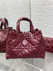ALWAYS MEDIUM 28 BAG IN BURGUNDY RED MACROCANNAGE CALFSKIN