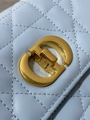 MISS CARO MINI BAG 17 IN BABY BLUE MACROCANNAGE LAMBSKIN
