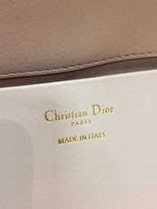 DIOR 25S ALWAYS BAG 22 IN LIGHT PINK MACROCANNAGE CALFSKIN GOLD HARDWARE