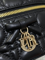 DIOR 26S MINI VANITY 17 IN BLACK LAMBSKIN