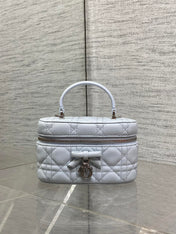 DIOR 26S MINI VANITY 17 IN LIGHT GREY LAMBSKIN
