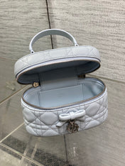 DIOR 26S MINI VANITY 17 IN LIGHT GREY LAMBSKIN