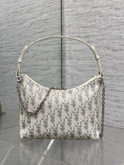 DIOR 26S MINI BAG 19 IN BEIGE OBLIQUE JACQUARD