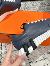 BOUNCING SNEAKER IN SPACE BLUE CALFSKIN