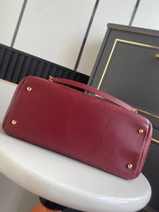 CHANEL 26S QUILTED LARGE SHOPPING TOTE 39 IN BURGUNDY RED CAVIAR CALFSKIN GOLD HARDWARE