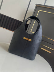 CHANEL 26S QUILTED HOBO BAG 27 IN BLACK CALFSKIN GOLD HARDWARE