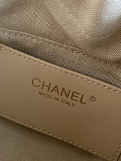 CHANEL 26S QUILTED HOBO BAG 27 IN CARAMEL BROWN CALFSKIN GOLD HARDWARE