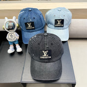BASEBALL CAP IN DARK GRAY DENIM 406958