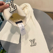 SET SCARF AND HAT IN BEIGE WOOL 406531