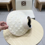 CC HALF HEAD WIDE BRIMMED SUN HAT IVORY 672688