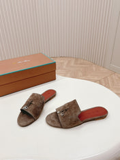 LP SUMMER CHARMS SANDALS IN ASH BROWN SUEDE