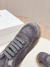 PRA FADED SUEDE SNEAKERS CHARCOAL