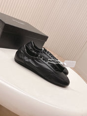 PRADA 26S MARY JANE SHOES IN BLACK CALFSKIN