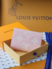 VICTORINE WALLET 12 IN LIGHT PINK MONOGRAM EMPREINTE CALFSKIN