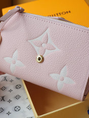 VICTORINE WALLET 12 IN LIGHT PINK MONOGRAM EMPREINTE CALFSKIN