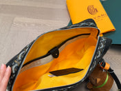 SAINT MARTIN BAG 34 IN BLACK GOYARDINE CANVAS AND CALFSKIN
