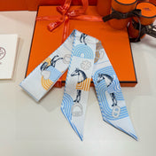 HERMES 25S SCARF TWILLY 86 IN SILK 987342
