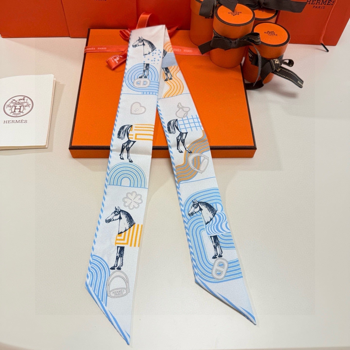HERMES 25S SCARF TWILLY 86 IN SILK 987342