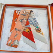 HERMES 25S NECKERCHIEF 86 IN SILK 991543