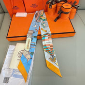 HERMES 25S NECKERCHIEF 86 IN SILK 991547