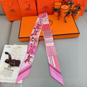 HERMES 25S NECKERCHIEF 86 IN SILK 991553