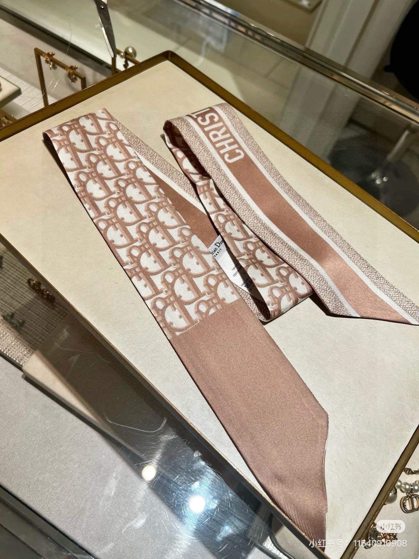 DIOR 26S SCARF 105CM IN SILK 309591