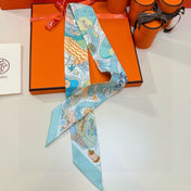 HERMES 26S TWILLY SCARF 86 IN SILK 492606