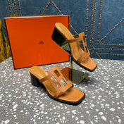 IZZY 50 MM SANDAL IN BRONZE BROWN SHEEPSKIN