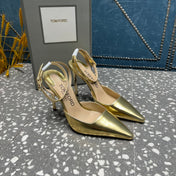 HIGH HEELS 10 CM IN GOLD CALFSKIN