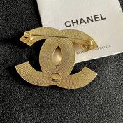 CHANEL 26S DOUBLE C LOGO MOSAIC BROOCH IN MULTICOLOR ENAMEL 631918