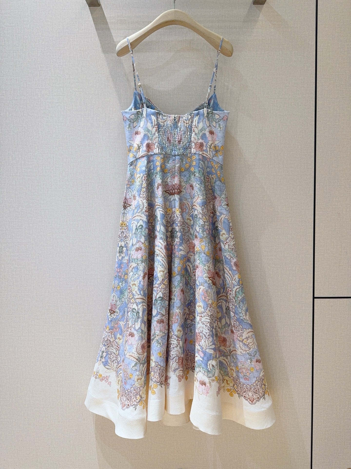 ZIMMERMANN 26S PATTERNED SPAGHETTI STRAP DRESS STYLE 73