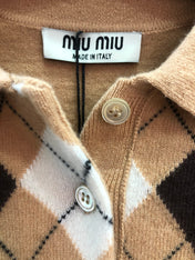MIUMIU KNIT POLO SHIRT STYLE 248