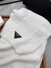 SET SCARF AND HAT IN WHITE WOOL AND RABBIT FUR 397408