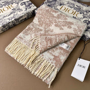 DIOR 26S SCARF 190 IN CASHMERE AND WOOL 429094