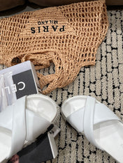 INFRA SANDAL WHITE CALFSKIN