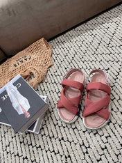 ELECTRIC SANDAL ROUGE CALFSKIN