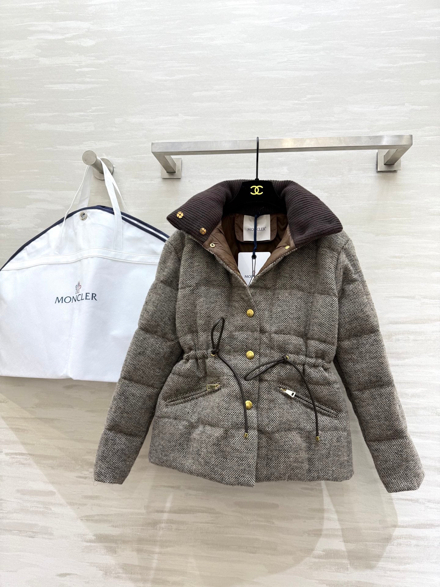 MONCLER 25S TWEED DOWN JACKET 307