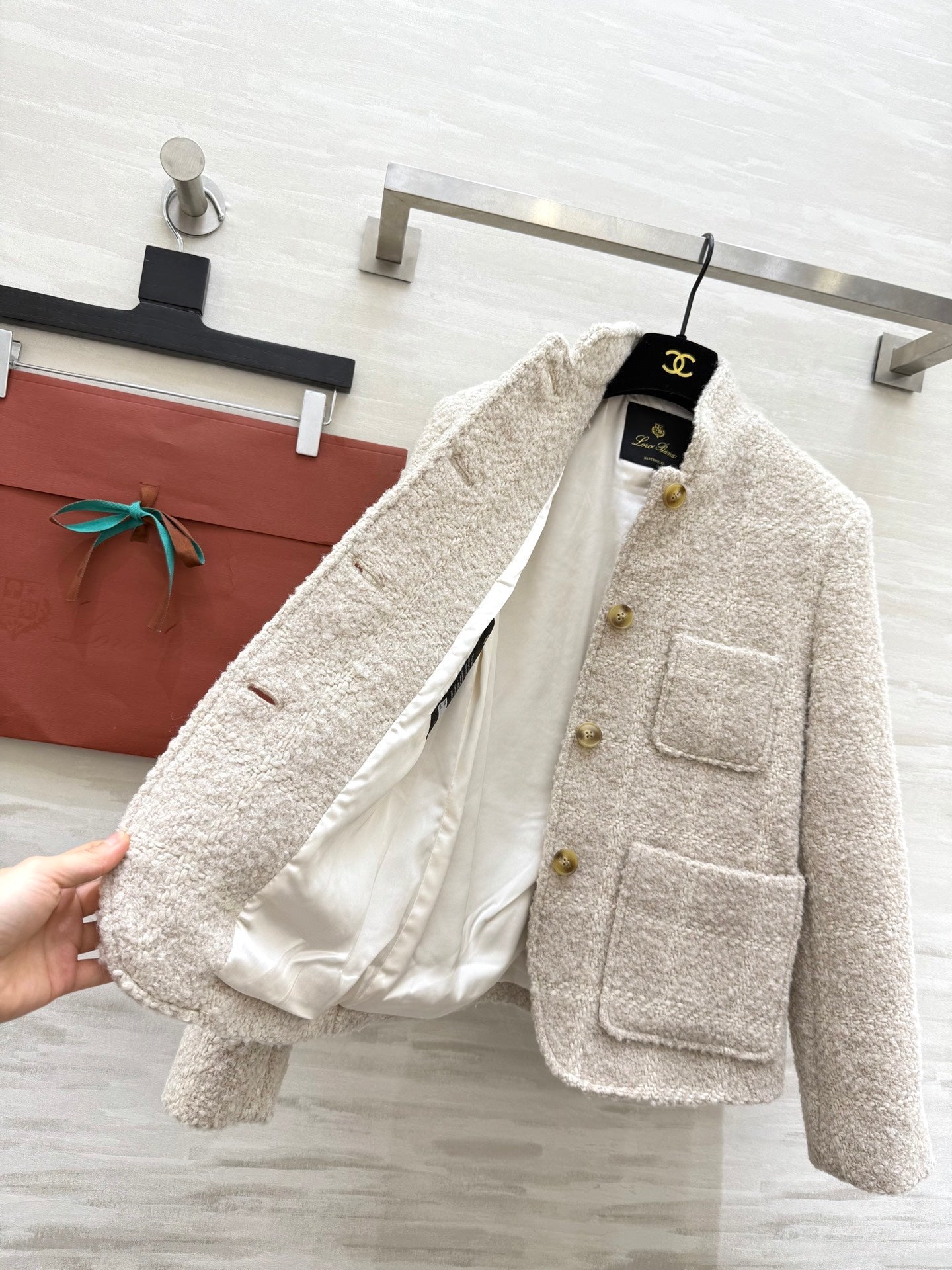 LP 26S ALPACA-BLEND TWEED JACKET 443