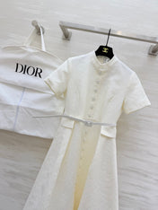 DIOR 26S SHORT-SLEEVE LONG DRESS 1071