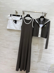 CHANEL 26S JACKET AND SLEEVELESS DRESS SET 960