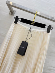 YSL 26S PLEATED MIDI SKIRT 270