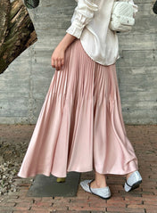YSL 26S PLEATED MIDI SKIRT 269