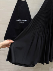 YSL 26S PLEATED MIDI SKIRT 267
