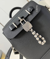 STEAMER 20 IN BLACK CALFSKIN SILVER HARDWARE