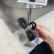 CHANEL 26S HAIR CLIP IN BLACK TWEED 512091