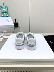 SNEAKER WITH TRIOMPHE IN AIR FORCE MIX WHITE CALFSKIN