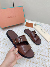 SANDALS IN WHITE SNAKE EMBOSSED CALFSKIN